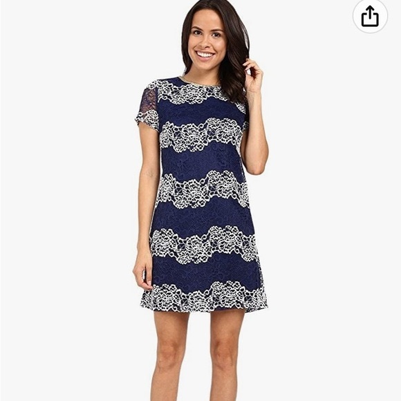 Blue Lace Dress - Picture 4 of 6